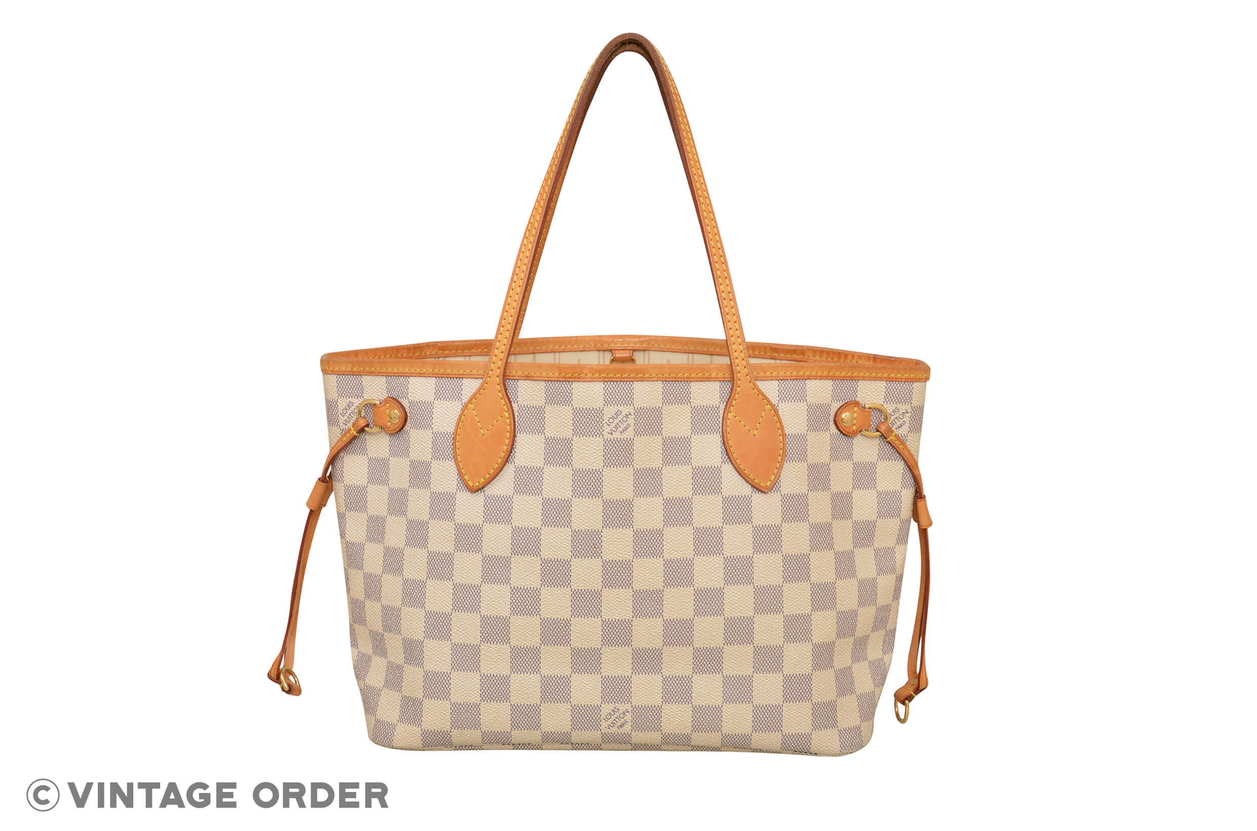 Louis Vuitton N51110 Neverfull Pm Shoulder Bag Damier Azur Canvas | SEMA Data Co-op
