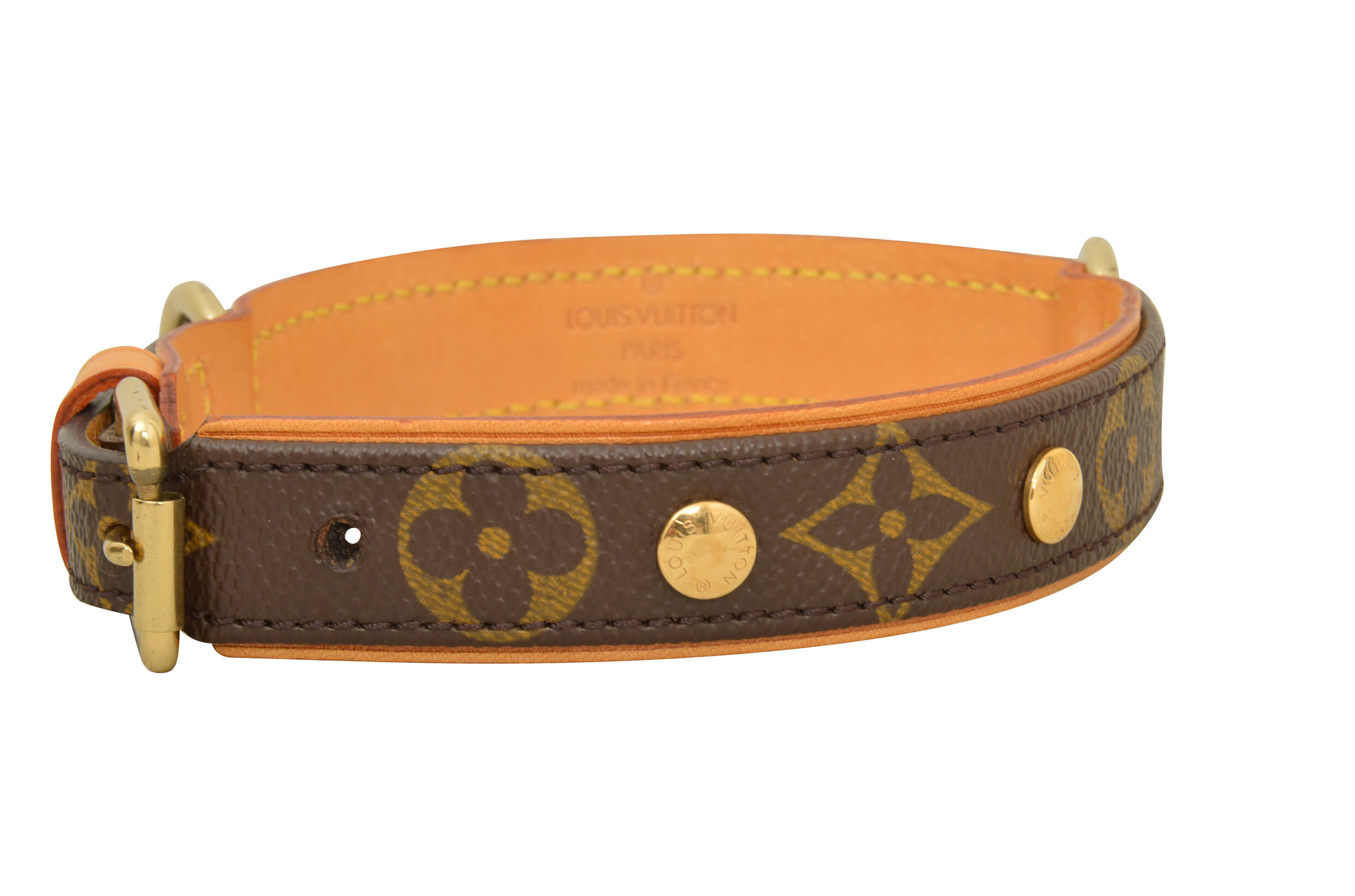 LOUIS VUITTON Baxter Dog Collar And Leash-Rt. $720 at 1stDibs